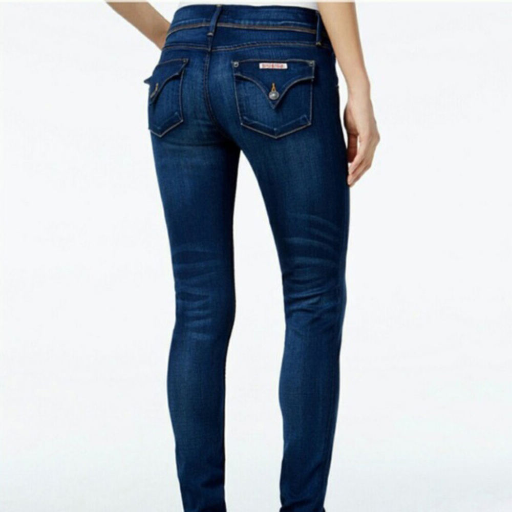 Hudson Collin Flap Pocket Medium Wash Skinny Jeans